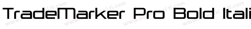 TradeMarker Pro Bold Italic字体转换